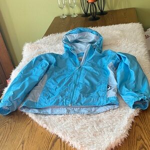 Columbia Light Blue Womens  waterproof Jacket